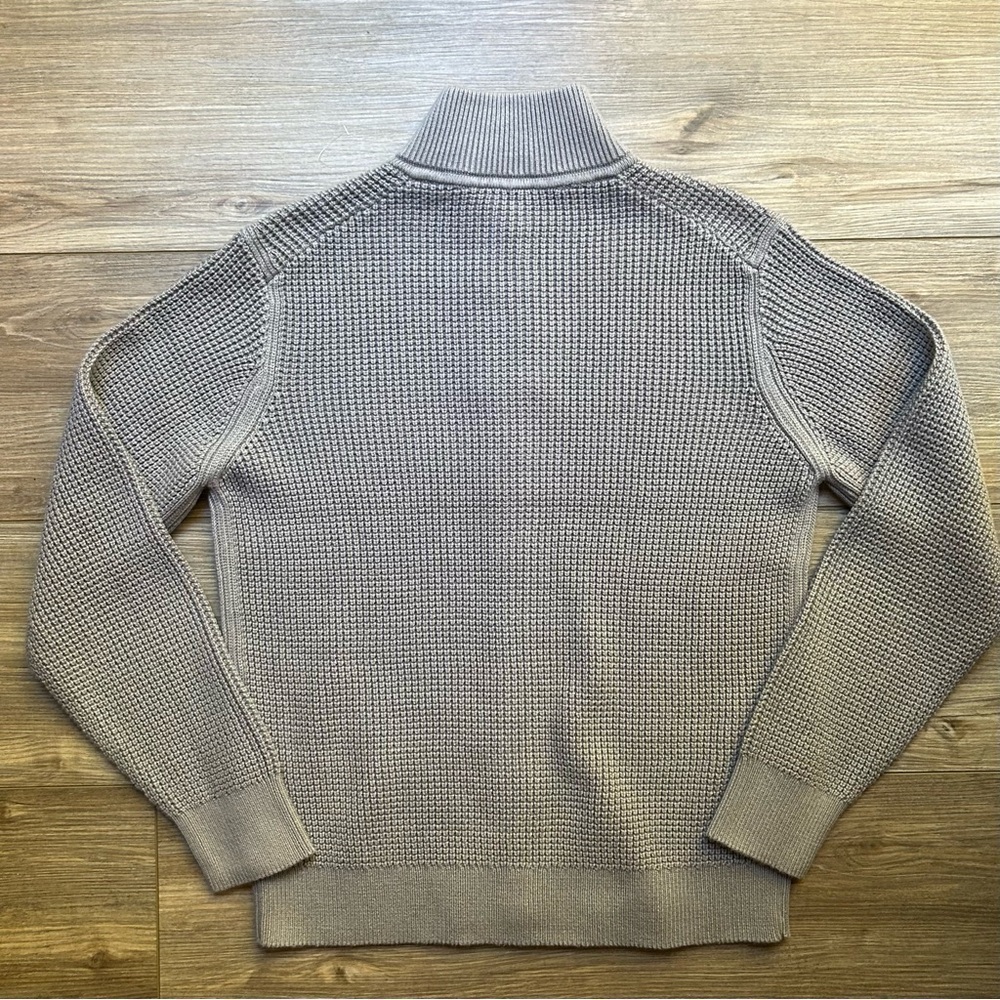 Theory | Gary Full Zip Jacket, Heavyweight Knit in Force Grey/Ivory (S) - Picture 5 of 16